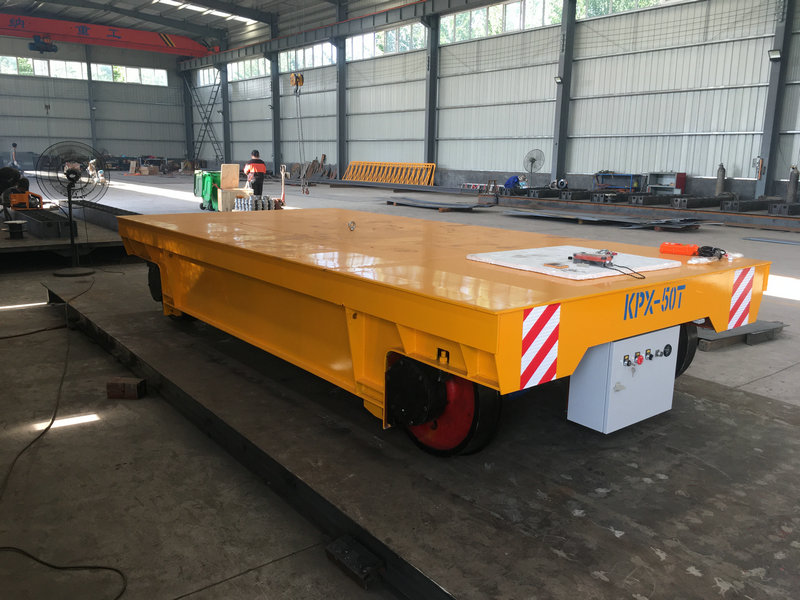 Heavy Load Remote Control Material Rail Transfer Cart