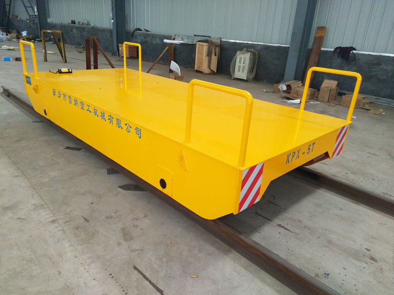 5 Tons Steel Pipe Battery Rail Transfer Cart
