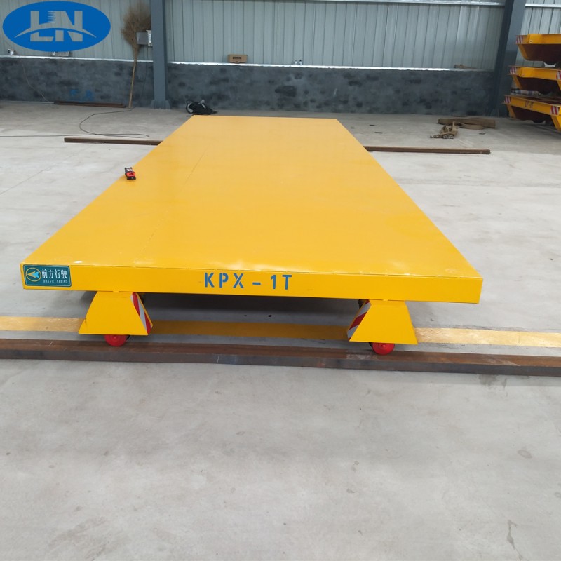 1 Ton Battery Powered Rail Transfer Cart for Small Load Material Handling Solutions